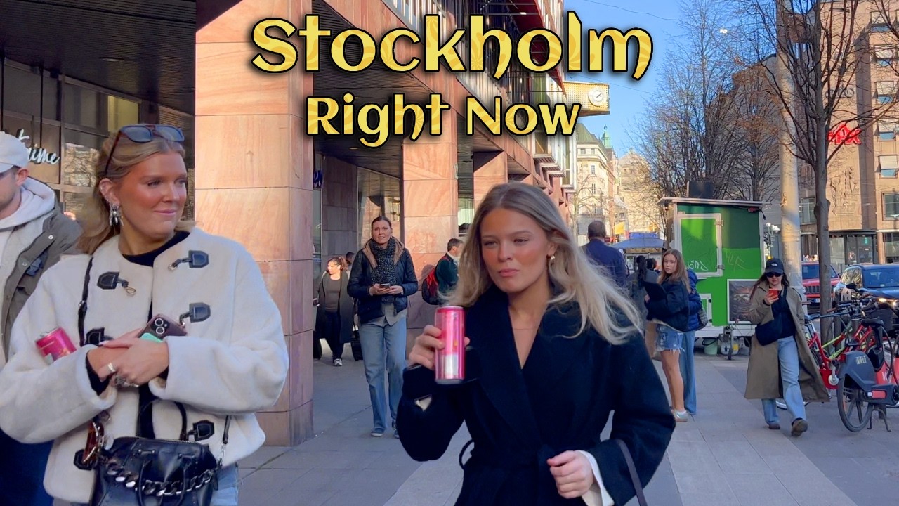 Stockholm Today – March 20 | City Center Walk in 4K