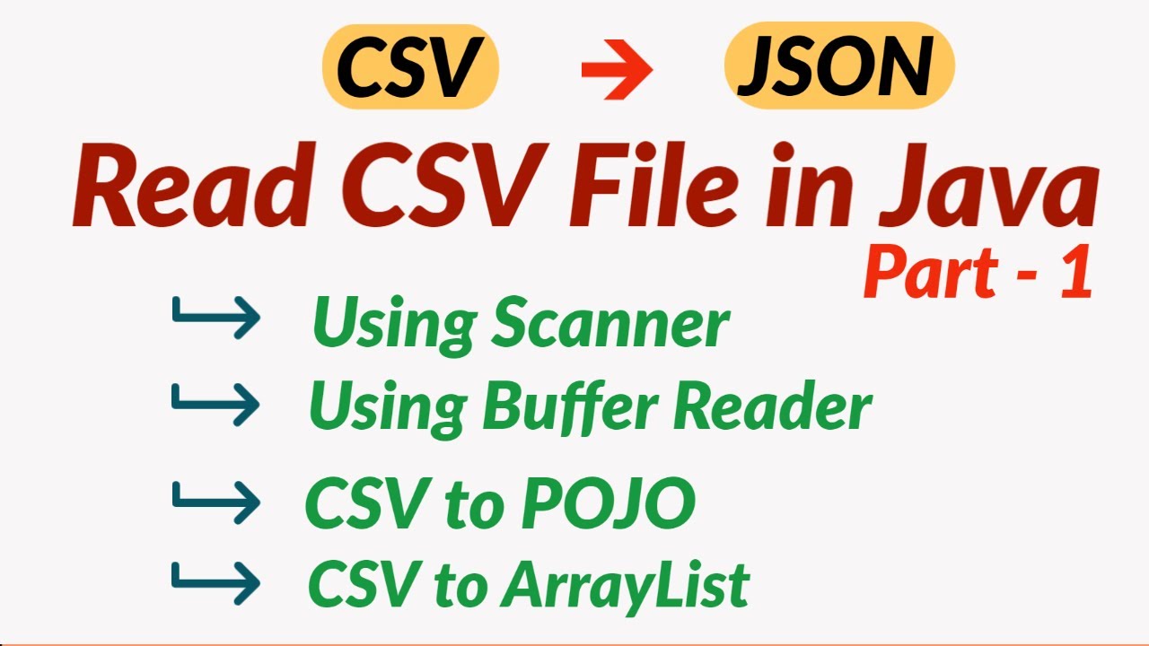 Java CSV Reading & Parsing Tutorial π