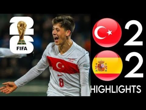 Spain vs Türkiye 2-2 Highlights | World Cup Qualifiers
