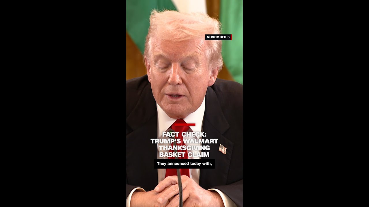 Trump Claims Walmart Thanksgiving Basket Is Cheaper