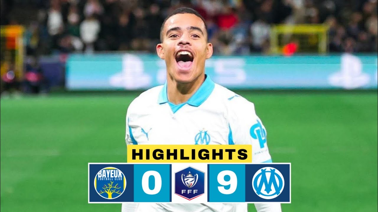 Bayeux vs Marseille 0-9: Greenwood's Hattrick ⚽