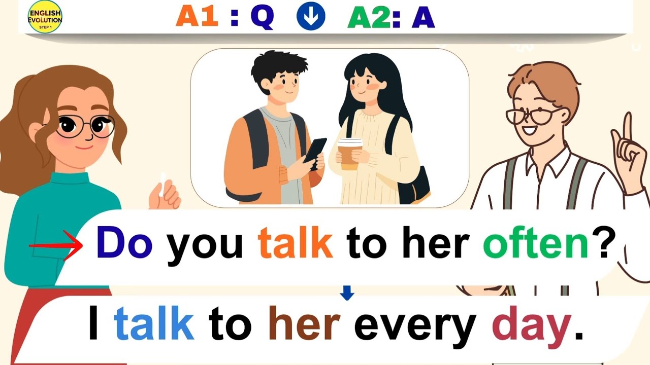 English Practice: Real-Life Sentences from A1 to A2