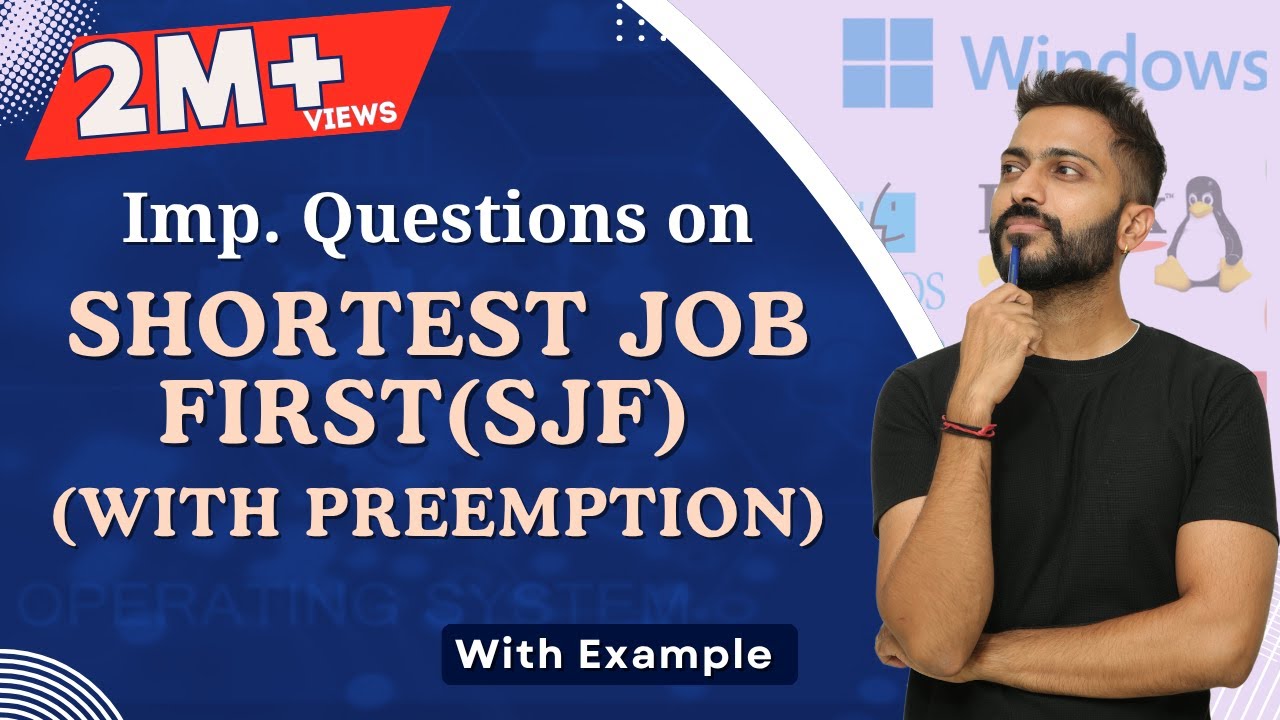 SJF Preemption Scheduling Question Explained 🕒