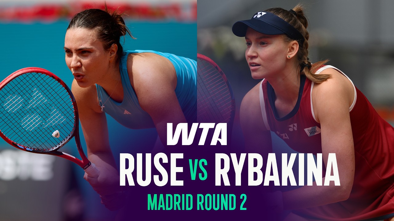 Ruse vs. Rybakina | 2026 Madrid Round 2 Highlights 🎾