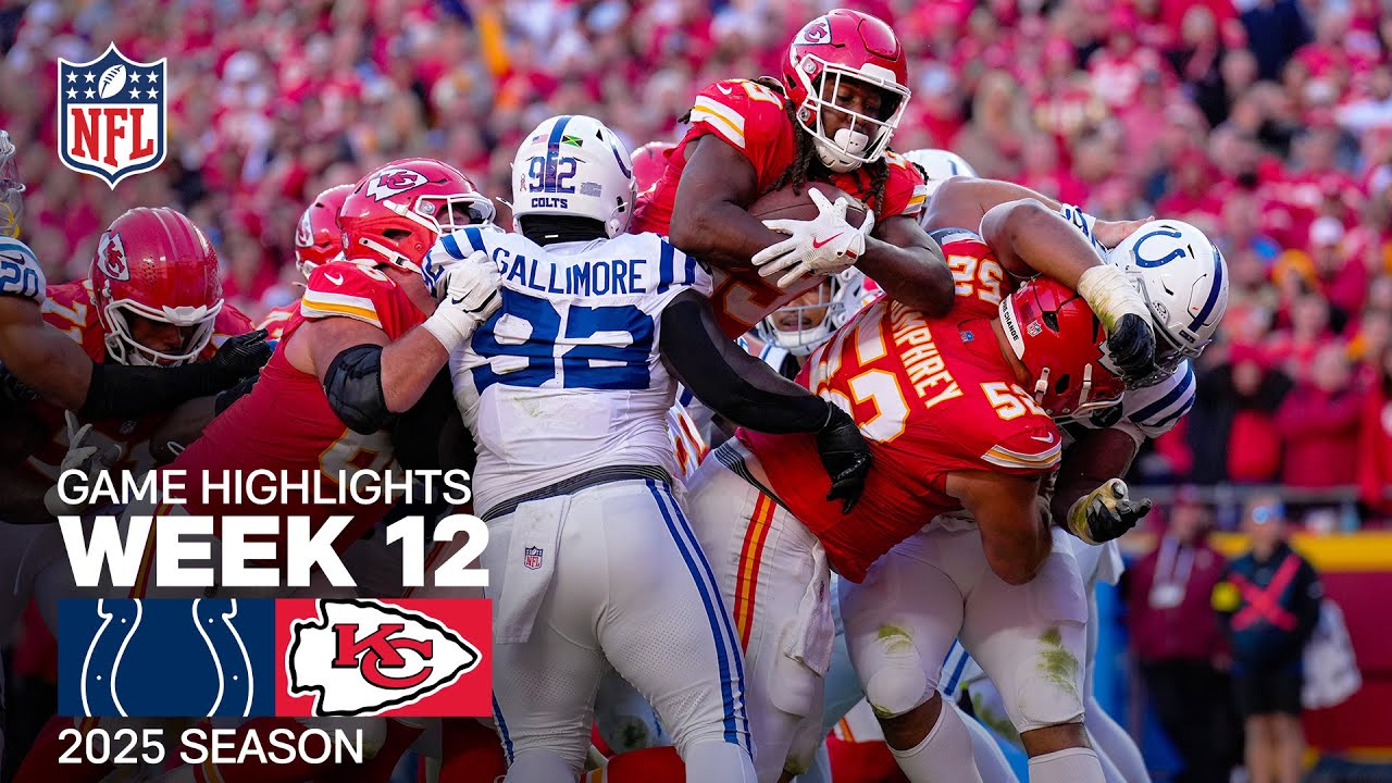 Colts vs Chiefs Week 12 Highlights | NFL 2025 🏈