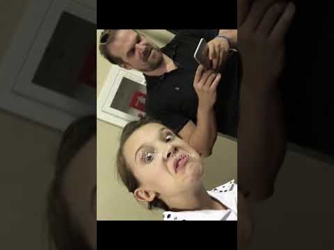 David and Millie are so cute ☺️ | #strangerthings #milliebobbybrown #davidharbour