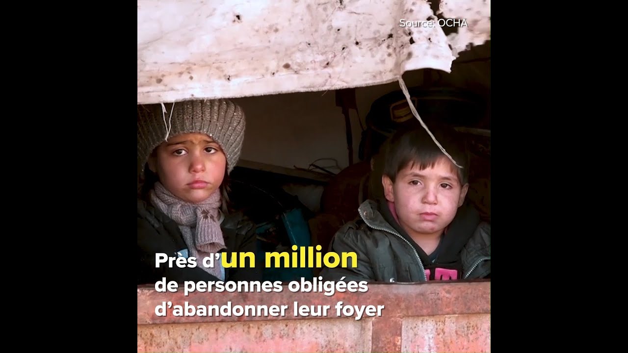 Près d’un million fuient Idlib en Syrie 🏚️