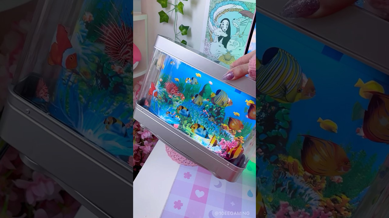 2000s Frutiger Aero Fish Lamp 🐠 - Retro Tech Setup