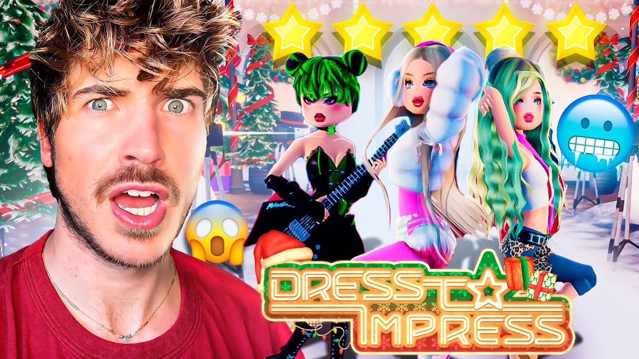 Joey Takes on the Winter Update in Dress to Impress! ❄️ Can He Win?