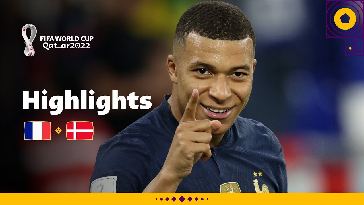Mbappe Scores Double in France vs Denmark 🇫🇷