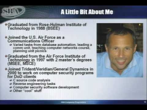 CERIAS Security: John Oritz: Steganography 1/6