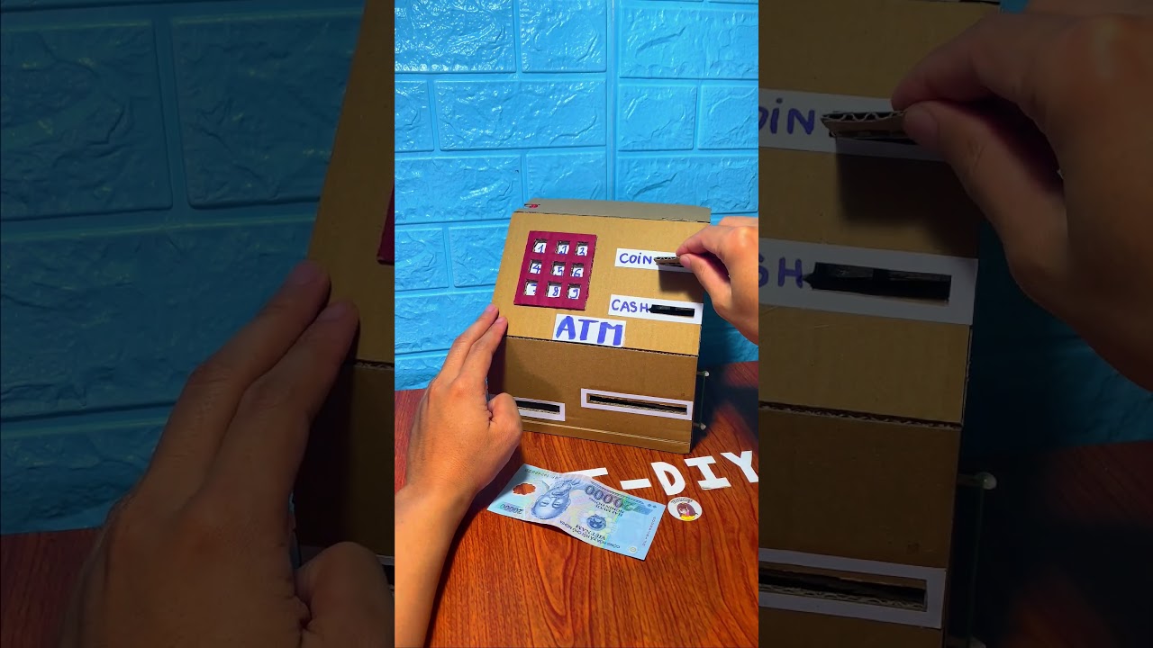 DIY Cardboard ATM Machine 🏧