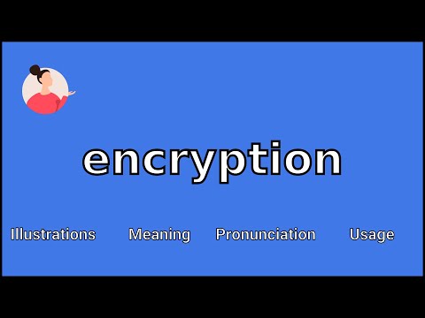 ENCRYPTION - Meaning and Pronunciation
