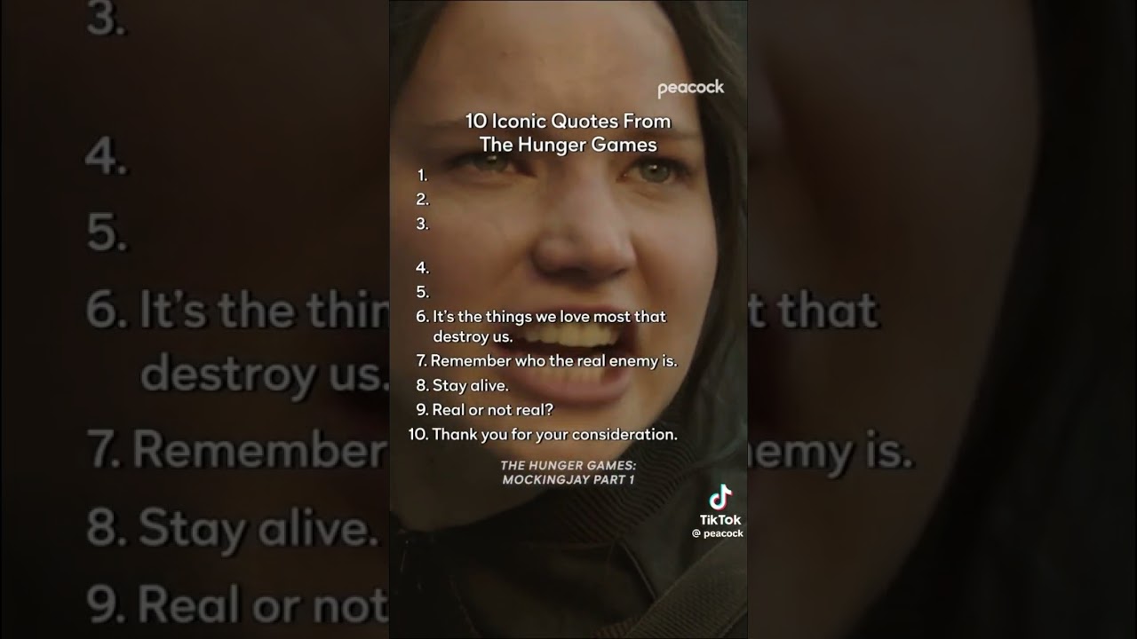 Powerful 'Hunger Games' Quotes You Can't Miss ๐น