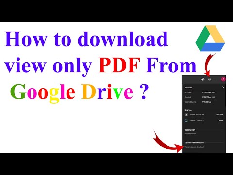 Download View Only PDF files from Google Drive || Two ways to download View Only PDF files |