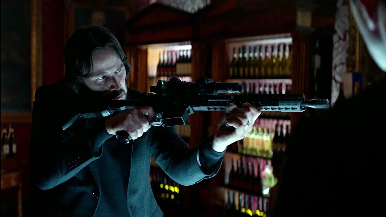 John Wick Suit & Gun Shopping Scene | 60FPS
