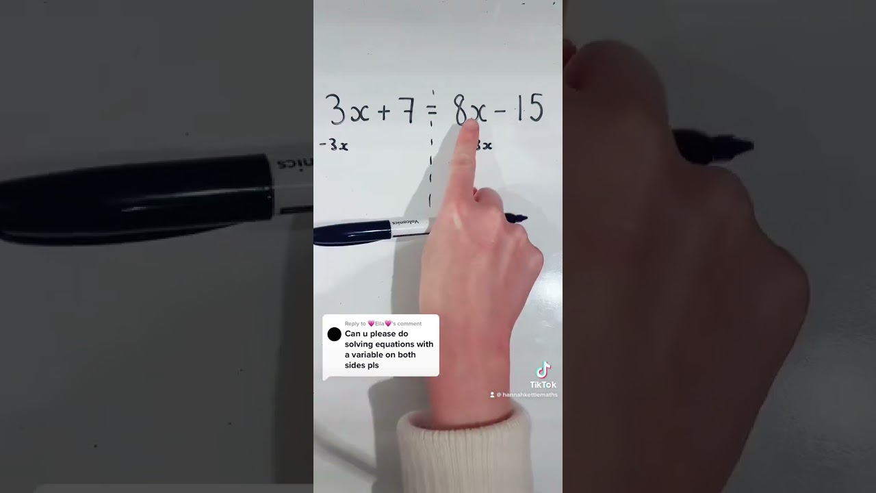 Solving Equations with Variables on Both Sides