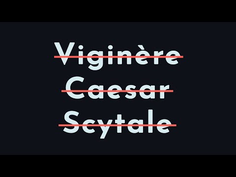 How NOT to do encryption (Breaking Viginère, Caesar, Scytale ciphers)