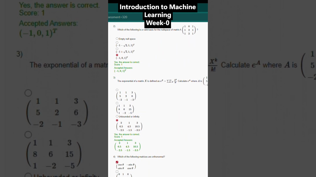 NPTEL ML Week 0 Assignment Answers (Jul-Dec 2025)