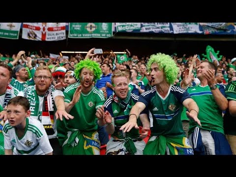 Kuzey İrlanda Tribünleri Euro 2016'da Renkli 🔥