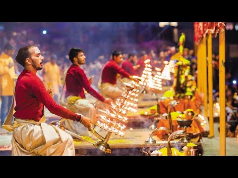 Ganga Aarti in Varanasi at Kashi Vishwanath 🕯️