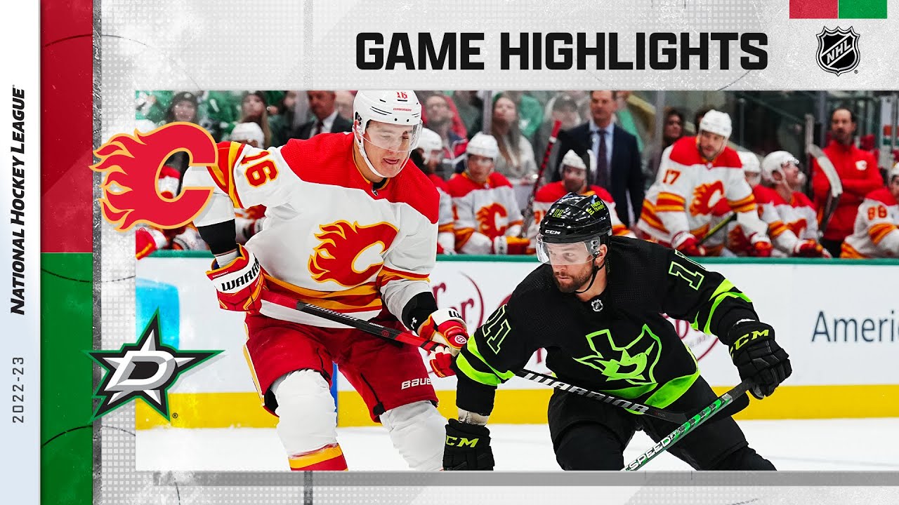 Flames vs Stars NHL Highlights 1/14 🏒