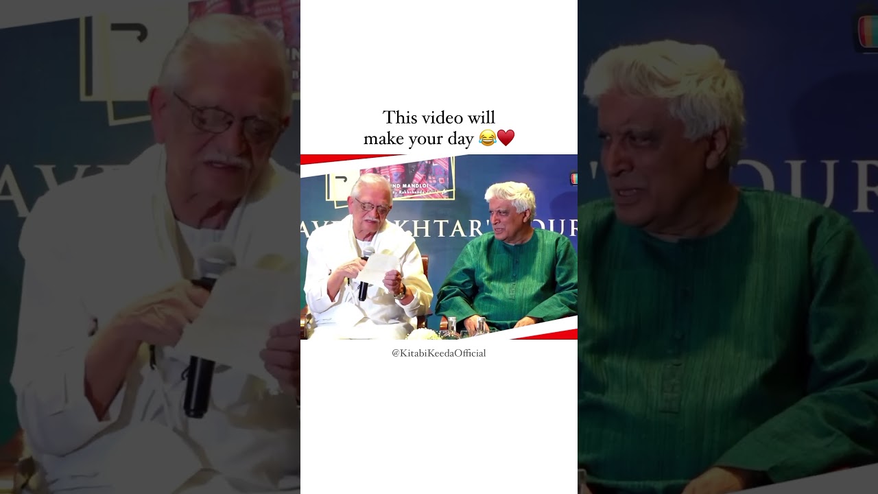 Gulzar Sahab's Humorous Poetry with Javed Akhtar