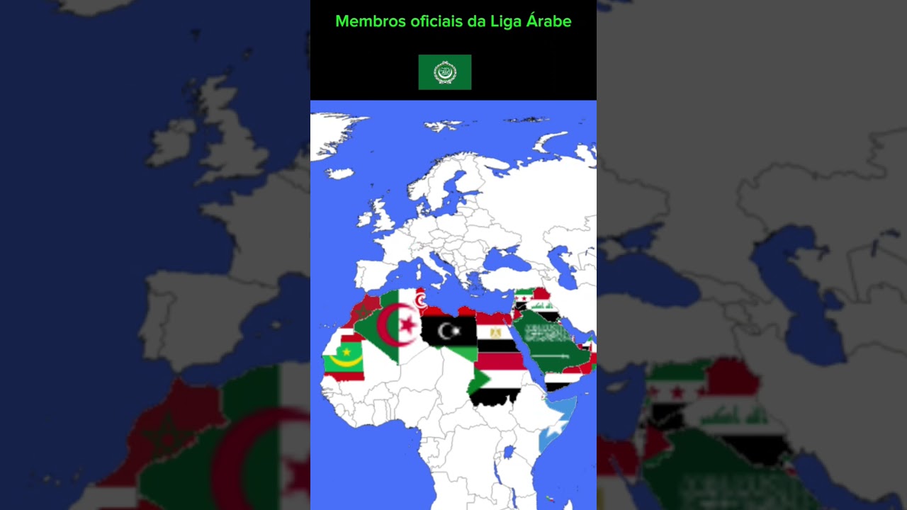 Membros Oficiais da Liga Árabe 🌍