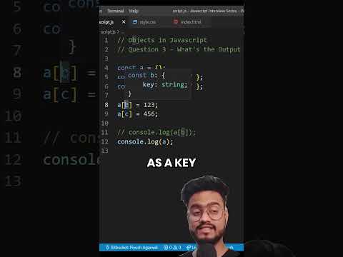 JavaScript Interview Questions on Objects - Full Video Tutorial