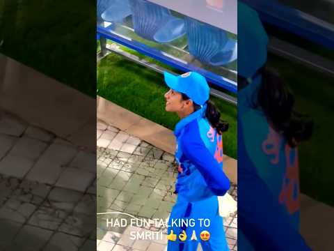 #smirtimandhana fun talking with fans #jemimahrodrigues #cricket #shorts
