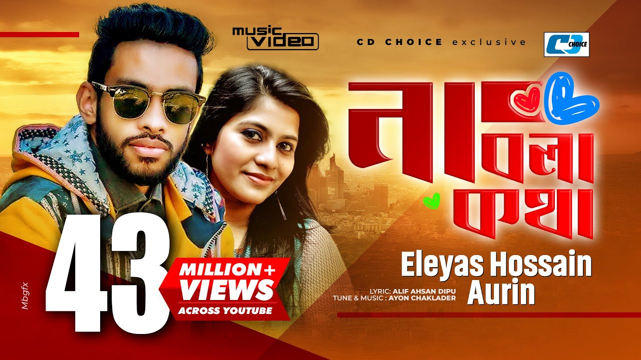 Na Bola Kotha 🎶 – Heartfelt Song by Eleyas Hossain & Aurin | Official Music Video