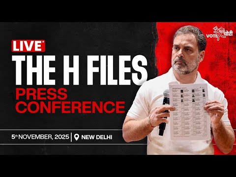 LIVE: Special press briefing by Shri Rahul Gandhi | Vote Chori - The H Files | AICC HQ, New Delhi.