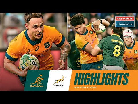 Wallabies v Springboks Highlights | The Rugby Championship 2025 | Round 2