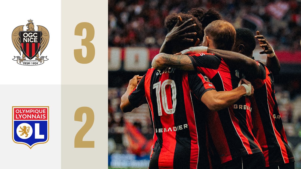 Nice Secures Exciting 3-2 Win Over Lyon in Ligue 1 Matchday 8 ⚽