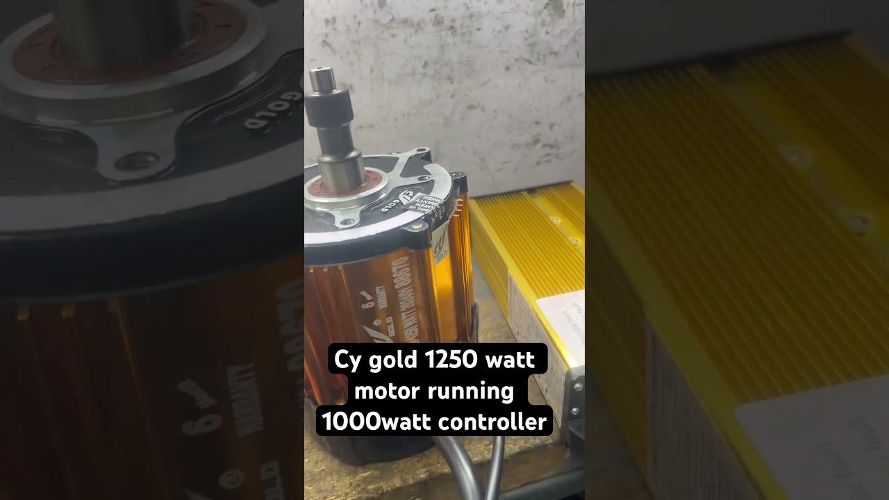Cy gold 1250 watt motor running 1000 watt controller #electricvehicels #evlovers #evehicle