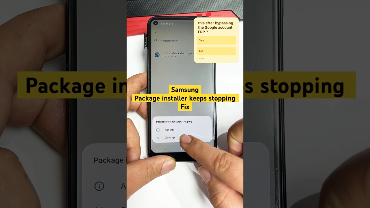 Samsung Package Installer Keeps Stopping 🚫