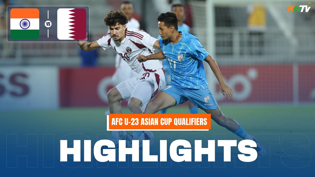 AFC U-23 Qualifiers: Qatar Beats India 2-1 ⚽