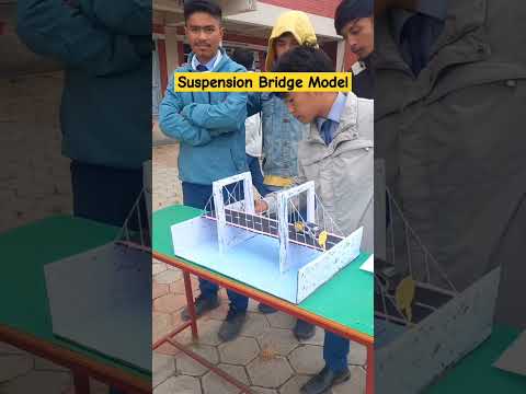 Suspension Bridge Model #civilengineering #ctevt #project