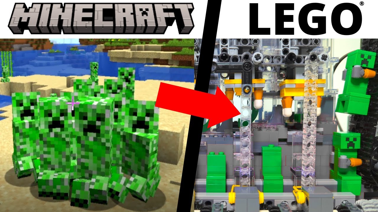 LEGO Creeper Army Built by Robot Factory 🧱