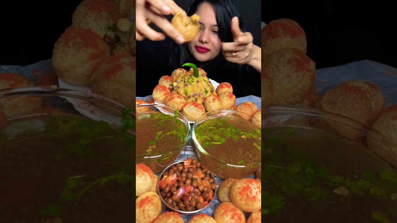Spicy Pani Puri Challenge 🌶️ | ASMR Mukbang