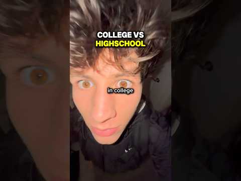 College vs Highschool Day in the Life 📚🧑‍🏫