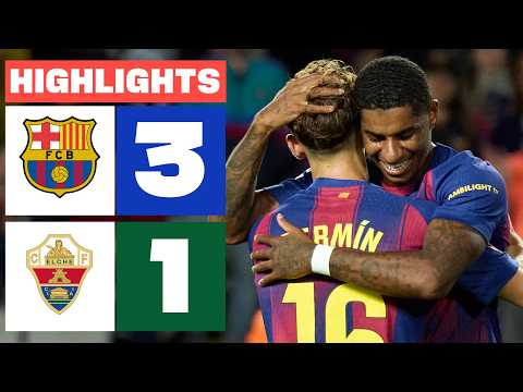 FC BARCELONA 3 - 1 ELCHE CF | RESUMEN LALIGA EA SPORTS