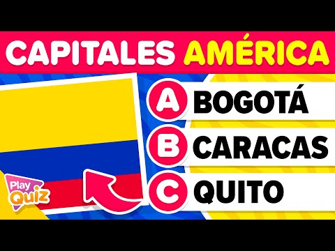 Adivina las Capitales de América 🌎🧠🤔 | Test Geografía | PlayQuiz Trivia