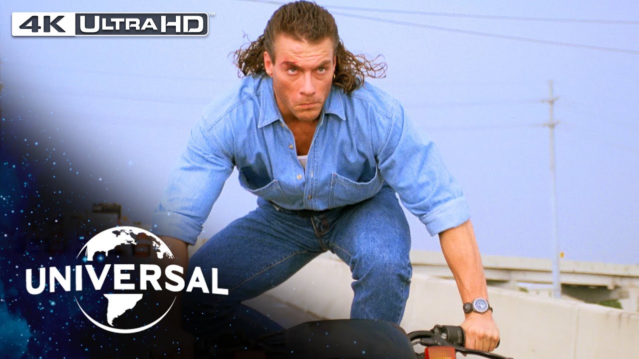 Hard Target Action Scene | Jean-Claude Van Damme's Epic 4K HDR Street Chase 🚗💥