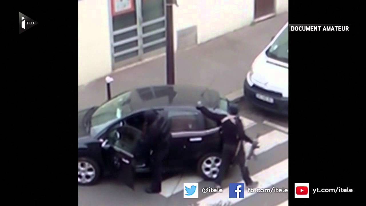 Fuite des frères Kouachi après l'attentat de Charlie Hebdo 📹