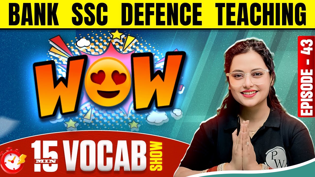 Boost Your English Vocabulary for Banking, SSC, Defence & Teaching Exams 📚 | Rupam Mam's WOW VOCAB #43