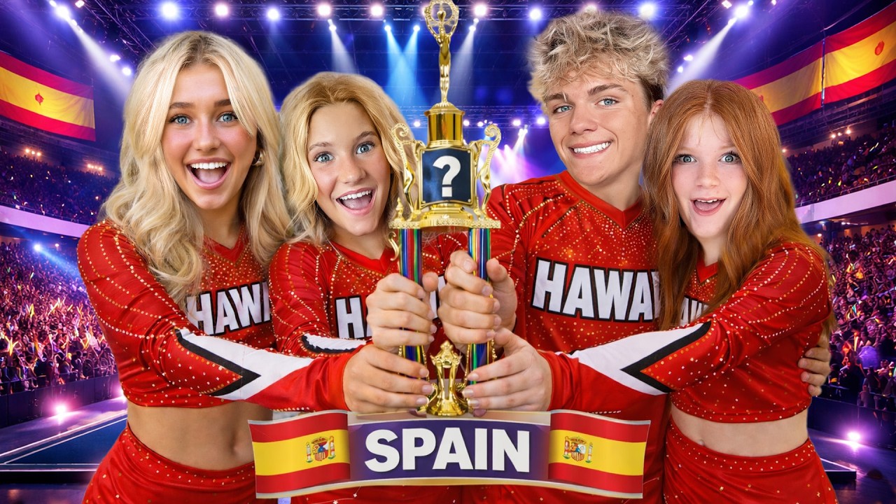 NEW CHEER TEAM iN A DiFFERENT COUNTRY 🇪🇸🏆