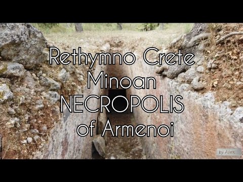 KRETA (CRETE) Rethymno - Ancient MINOAN CEMETARY Necropolis Kreta , Ρέθυμνο, Κρήτη, Ελλάδα