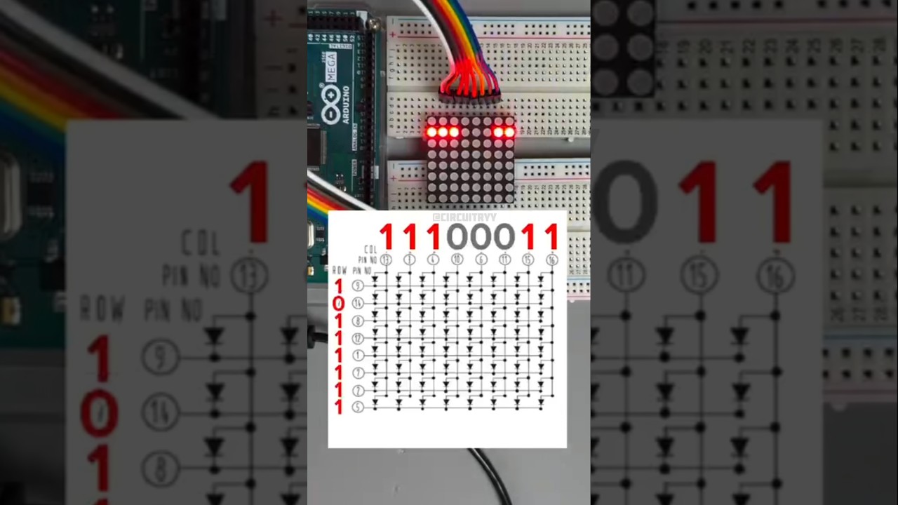 8x8 LED Matrix DIY with Arduino 💡
