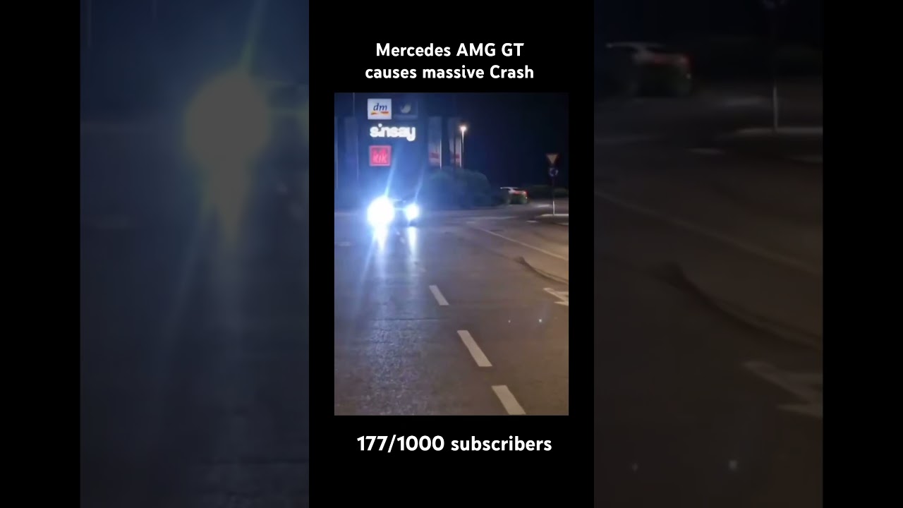 Mercedes AMG GT fails leaving car meet